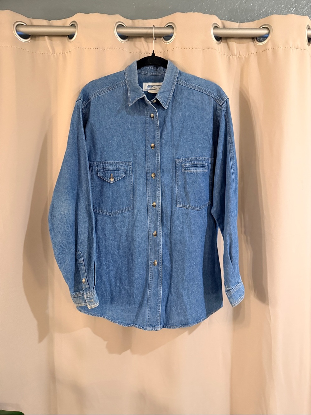 Vintage Central Falls Classic Denim Button-Up Shirt
